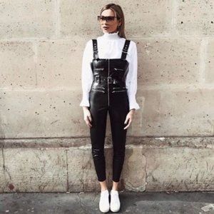 NWT WeWoreWhat Black Moto Overalls size M and S